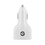 Getttech Cargador para Auto Volstok, 3x USB 3.2, Blanco