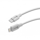 Getttech Cable Lightning Macho - USB-C Macho, 1 Metro, Blanco