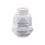Gewiss Conector de Tubería Flexible a Caja, 3/4'', Blanco