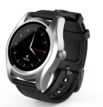 Ghia Smartwatch GAC-145, Touch, Bluetooth 4.0, Android 7.1/iOS 9.3, Negro/Plata - Resistente al Agua