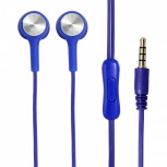 Ghia Audífonos Intrauriculares con Micrófono COMET2, Alámbrico, 1.2 Metros, 3.5mm, Azul