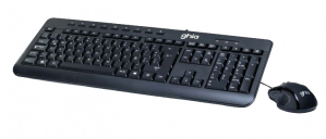 Kit de Teclado y Mouse Ghia GTA200, Alámbrico, USB, Negro, Español