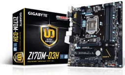 Tarjeta Madre Gigabyte micro ATX GA-Z170M-D3H, S-1151, Intel Z170, HDMi, 64GB DDR4 para Intel 
