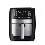 Gourmia Freidora de Aire GAF826, 7.6 Litros, 1700W, 204 °C, Negro/Plata