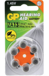 GP Batteries Pila Auditiva A13, 1.45V, 6 Pilas