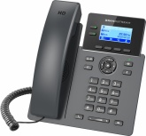 Grandstream Teléfono IP con Pantalla 2.21", Alámbrico, 2 Líneas, Altavoz, Negro