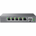 Switch Grandstream GWN7700MP, 5 Puertos 2.5G Ethernet 100/1000/2500 4 x PoE+ 57W, 1 Puertos SFP+, 45 Gbit/s, 4000 Entradas, No Administrado
