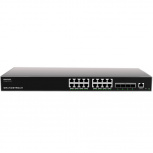 Switch Grandstream Gigabit Ethernet GWN7812P, 16 Puertos 10/100/1000Mbps + 4 Puertos 10Giga SFP+, 112Gbit/s, 16.000 Entradas - Administrable