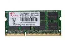 Memoria RAM para Laptop G.skll F3-10666CL9S-4GBSQ DDR3, 1333MHz, 4GB, Non-ECC, CL9, 204-pin SO-DIMM image