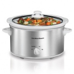 Hamilton Beach Olla de Cocción Lenta 33140V, 3.8 Litros, Metálico