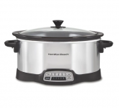 Hamilton Beach Olla Eléctrica 33443, Antiadherente, 3.8 Litros, Acero Inoxidable