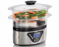 Hamilton Beach Vaporera Digital 37530Z, Acero inoxidable