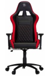 HHGears Silla Gamer XL-500, hasta 130Kg, Negro/Rojo