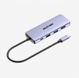 Hiksemi Hub USB-C - HDMI, USB-A 2.0, USB-A 3.1, 5 Gbit/s - Imagen adicional 1