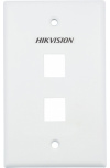 Hikvision Placa para Pared DS-1FPA2-A, 2 Puertos, 20 Piezas, Blanco 