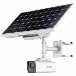 Hikvision Kit Cámara IP Bala para Exteriores DS-2XS2T47G1-LDH/4G/C18S40(4MM), Alámbrico, 2560 x 1440 Píxeles, Día/Noche - incluye Panel Solar y Batería de Respaldo