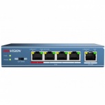 Switch Hikvision Fast Ethernet DS-3E0105P-E/M, 5 Puertos 10/100Mbps, 1Gbit/s, 1000 Entradas - No Administrable