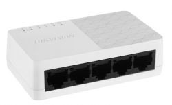 Switch Hikvision DS-3E0505D-O, 5 Puertos Gigabit Ethernet 10/100/1000, 10 Gbit/s, 2000 Entradas, No Administrado