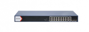 Switch Hikvision DS-3E1520P-EI, 2 Puertos Gigabit Ethernet 10/100/1000 16 x PoE+ 230W, 2 Puertos SFP, 68 Gbit/s, 16000 Entradas, Administrado