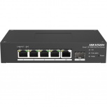Switch Hikvision DS-3T1306P-SI/HS, 5 Puertos Fast Ethernet 10/100 4 x PoE 60W, 4.8 Gbit/s, 2000 Entradas, Administrado
