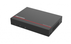 Hikvision NVR de 4 Canales DS-E04NI-Q1/4P(SSD 1T) para 1 Discos Duros, 2 x USB 2.0, 4 x RJ-45