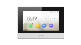 Hikvision Monitor para Videoportero DS-KH6320-WTDE1, 7", Altavoz, Inalámbrico, Negro
