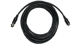 Hikvision Cable Extensor de Vídeo y Audio, Conector Tipo Aviación, 14 Metros, Negro