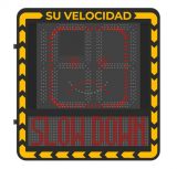 Hikvision Pantalla de Velocidad YJP7681-188-RR, LED, Verde/Rojo