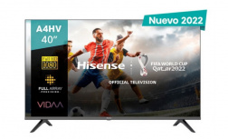 Hisense Smart TV LED 40A4HV 40", Full HD, Negro