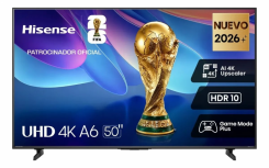 Hisense Smart TV DLED 50A60SR 50", 4K Ultra HD, Negro