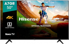 Hisense Smart TV LED A7GR 50", 4K Ultra HD, Negro - Imagen del combo