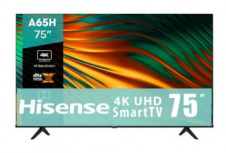 Hisense Smart TV LED 75A65H 75", 4K Ultra HD, Negro
