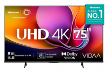 Hisense Smart TV LED 75A65NV 75", 4K Ultra HD, Negro - Imagen del combo