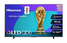 Hisense Smart TV QLED 75QD6QF 75", 4K Ultra HD, Negro