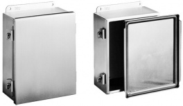 Hoffman Gabinete de Acero Inoxidable para Exteriores, 13.6 x 19cm, Plata