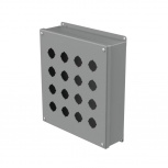 Hoffman Gabinete para Botones PB Enclosure, Tipo 12, 16 PB, Gris