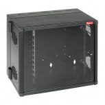 Hoffman Rack de Pared Cerrado, 26U, Negro