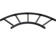 Hoffman Kit de Estante Curvo 90 ° para Rack Tipo Escalera, Acero, Negro