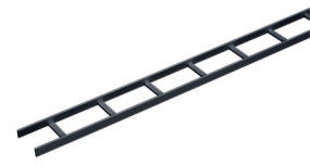 Hoffman Estante Recto para Rack Tipo Escalera, Acero, Negro