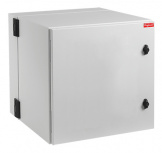 Hoffman Gabinete para Pared 19″, 12U, Gris Claro - Doble Bisagra