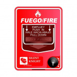 Honeywell Silent Knight Estación de Jalón de Doble Acción PS-DASP, Alámbrico, Rojo
