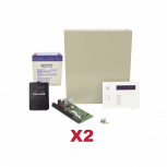 Honeywell Kit Sistema de Alarma VISTA48DOBLE/6160RF, Inalámbrico, incluye 2 Paneles VISTA48/6160RF/Teclado/Batería/Transformador