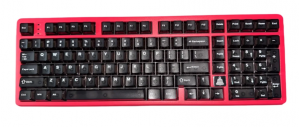 Teclado Hotbell FireStrike Pro LED RGB 96%, Teclado Mecánico, Switch Green, Inalámbrico, USB/Bluetooth, Multicolor, Inglés