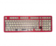 Teclado Hotbell FireStrike Pro LED RGB, Teclado Mecánico, Switch Green, Inalámbrico, USB, Multicolor, Inglés