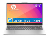 Laptop HP 15-FD0113DX, 15.6" 1366x768 HD, Intel Core i3-N305, 8GB, 128GB SSD, Windows 11 Home, Inglés