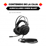 HP Audífonos con Micrófono OMEN Blast Headset, Alámbrico, 1.2 Metros, 3.5mm/USB, Negro image