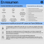 Multifuncional HP LaserJet  2602sdw, Blanco y Negro, Láser, Inalámbrico, Print/Copy/Scan  - Imagen adicional 10