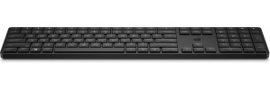 Teclado HP 455, Inalámbrico, RF Wireless, Negro (Inglés)