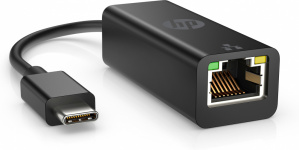 HP Adaptador USB C Macho - RJ-45 Hembra, Negro image