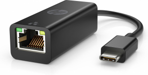 HP Adaptador USB C Macho - RJ-45 Hembra, Negro image